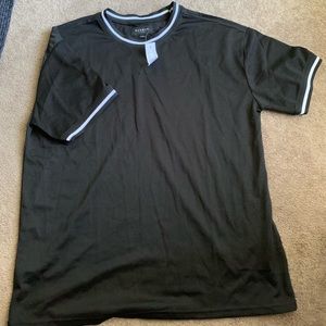 Black mesh jersey shirt
